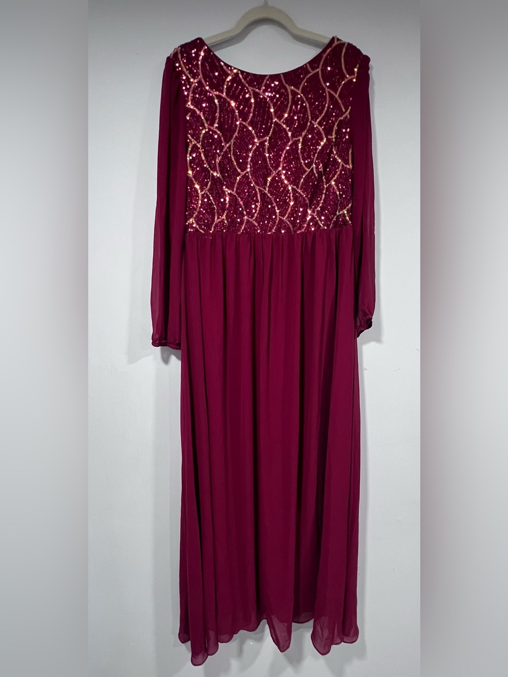 Sequin Long Sleeve Dress